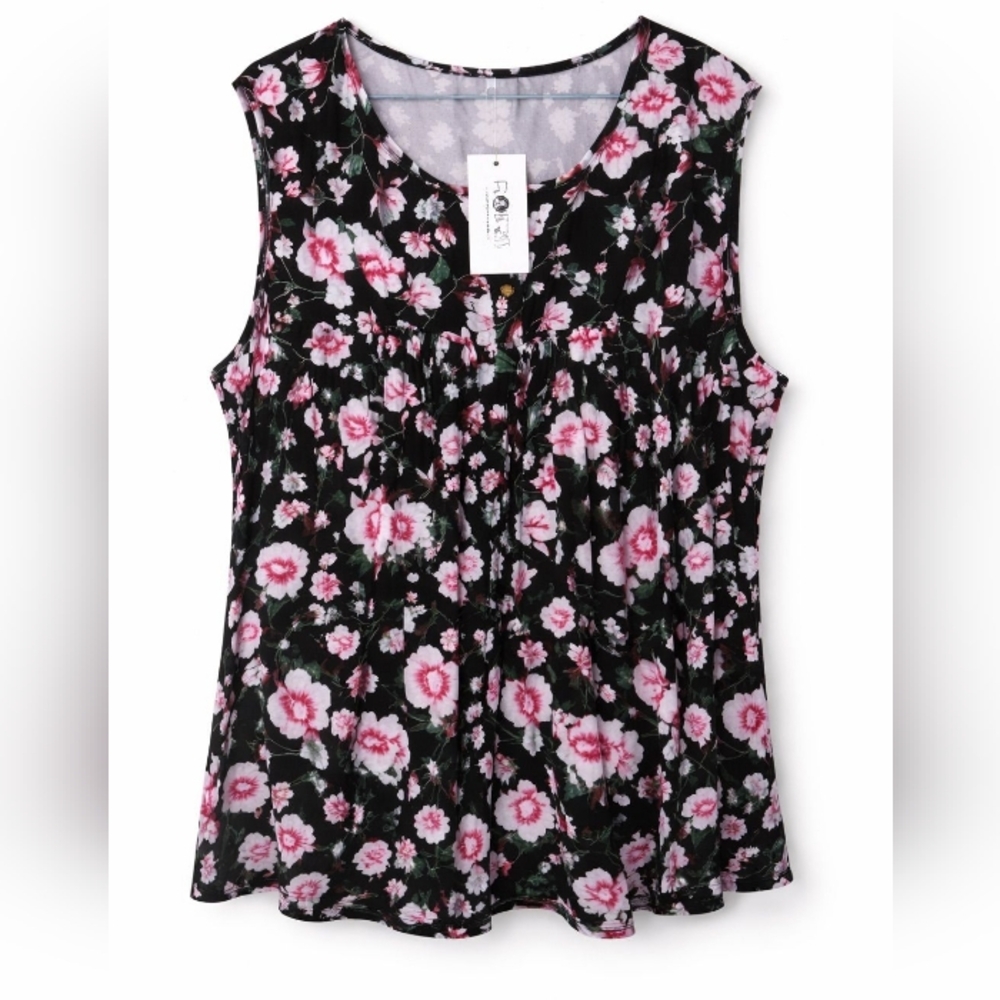 Floral Sleeveless Top